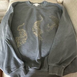 Urban outfitters cheetah crewneck